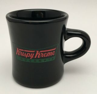 Black Krispy Kreme Doughnuts Logo Restaurant Diner Coffee Mug Cup 9 Oz