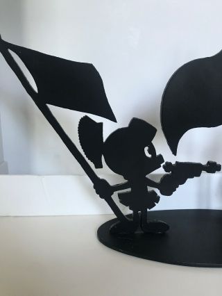 LE Daffy Duck Marvin Martian Tex Welch Cast Iron Shadow Silhouette Sculpture 362 3