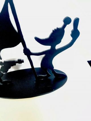 LE Daffy Duck Marvin Martian Tex Welch Cast Iron Shadow Silhouette Sculpture 362 5