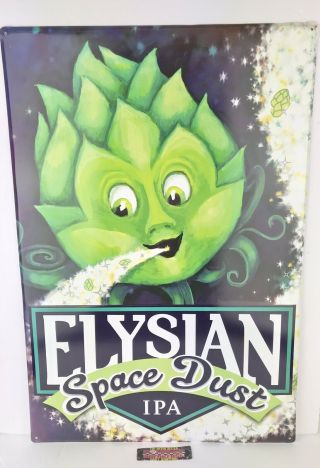 Elysian Brewing Company Space Dust Ipa Metal Beer Sign 24x16” Brand