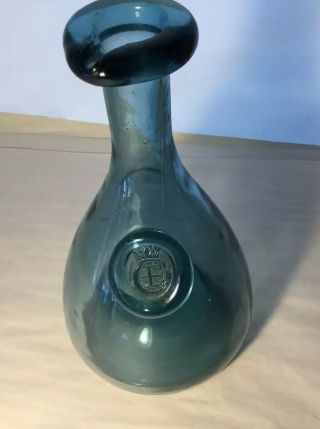 Blue Onion Vintage Wine Bottle Crown - Ce Applied Seal Flask