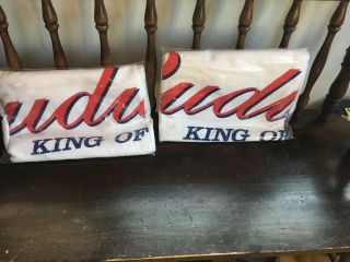 Budweiser Bud King Of Beer Beach Towels 2 Pair In Packaging