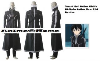 Top Quality Sword Art Online Kirito Alfheim Online Alo Avatar Costume