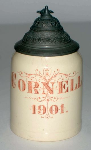 . 3 Liter Cornell University Stein 1901