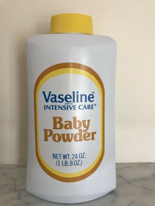 Vaseline Intensive Care Baby Powder 24 Oz.  Vintage Full But Not