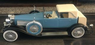 Vintage 1934 Blue Duesenberg Model J Car,  Jim Beam Whiskey Decanter