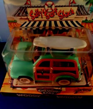 The Chevron Cars Woody Wagon Toy Car Surf Board Of 1999 Brand