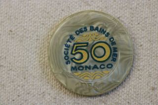 Vintage 50 Monaco Casino Chip