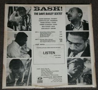DAVE BAILEY SEXTET BASH LP DG JAZZ LINE RARE STEREO PRESSING HEAR IT 3