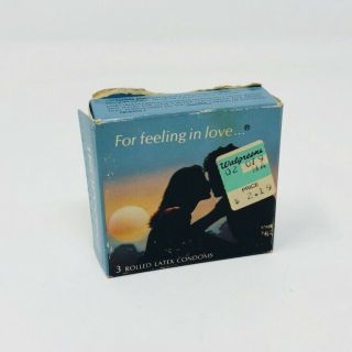 Small Box Of Vintage Trojan - Enz Condom Box Vintage Trojans Latex Rubbers