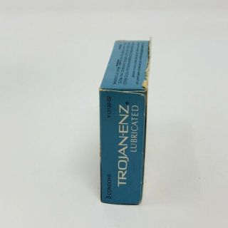 Small Box of Vintage Trojan - ENZ Condom Box Vintage Trojans Latex Rubbers 2