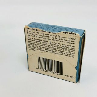 Small Box of Vintage Trojan - ENZ Condom Box Vintage Trojans Latex Rubbers 3