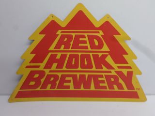 Vintage " Red Hook Brewery " Metal Beer Sign - Authentic