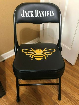 Jack Daniels Tennessee Honey Paddes Steel Chair Man Cave Garage Decor