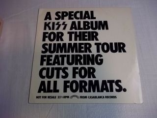 Kiss A Special Album Summer Tour Ep Casablanca 1976 Promo Destroyer