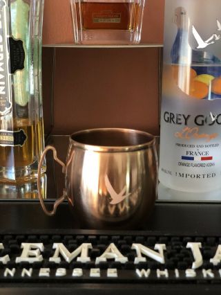 Grey Goose Vodka Copper Plated Moscow Mule Mugs Fly Beyond Set Of 2