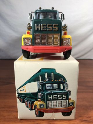 Vintage NOS 1977 HESS Toy Truck Fuel Oils Old Gas Tanker In The Box 3