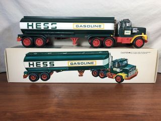 Vintage NOS 1977 HESS Toy Truck Fuel Oils Old Gas Tanker In The Box 5