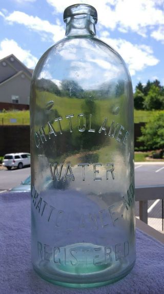 Chattolanee Water,  Chattolanee,  Maryland Light Aqua Bottle