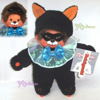 Sekiguchi Monchhichi S Size 22cm Plush Halloween Black Cat Mcc Rare