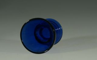 Vintage Martinsville Glass Company Cobalt Blue Moondrops Shot Glass c.  1935 2