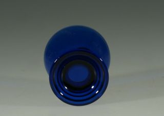 Vintage Martinsville Glass Company Cobalt Blue Moondrops Shot Glass c.  1935 3
