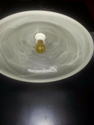 Authentic Budweiser pendant light fixture featuring 8 ball trim with glass globe 4