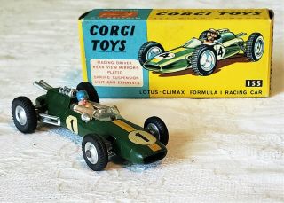 Corgi Toys Great Britain Lotus - Climax Formula 1 Racing Car 155 60 ' s V RARE MIB 2