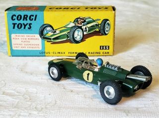 Corgi Toys Great Britain Lotus - Climax Formula 1 Racing Car 155 60 ' s V RARE MIB 6