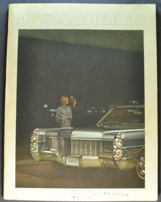 1965 Cadillac Lg Prestige Brochure Fleetwood 60 Eldorado Deville Calais