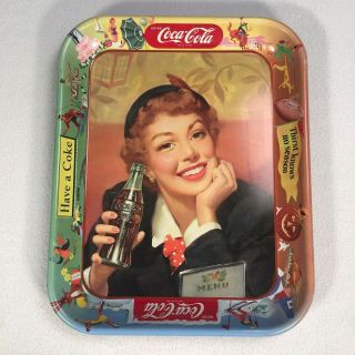 Coca Cola Have A Coke Tin Metal Tray 1950s 13 " X10.  5 " Thirst Knows No Season