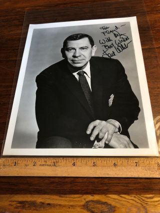 Rare Vintage Autograph Signed Photo Jack Webb Actor