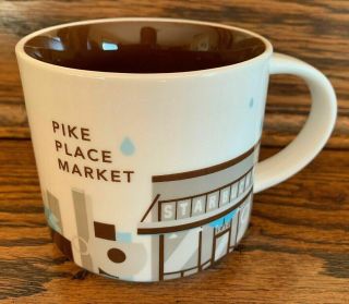 Starbucks Mug 2016 Pike Place Market You Are Here Coffee Seattle 14 Oz