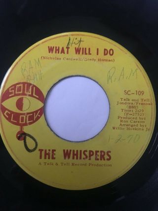Northern Soul 45/ The Whispers " What Will I Do " Hear