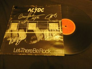 Ac/dc Signed,  Ac/dc - Let There Be Rock Lp,  Vinyl,  Hard Rock,  Oz Rock Rare Vinyl.