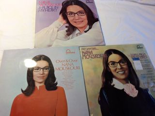 Nana Mouskouri - 3 Albums - Presenting.  / A Place In My Heart / Over And Over