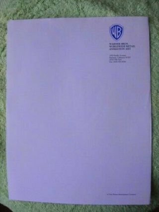 WARNER BROS PICTURES MERRIE MELODIES LOONEY TUNES STATIONERY 1944 5