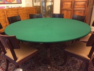 Poker Felt Table Cloth - Green - Elastic Edge Bridge,  Majhong,  Dice Game - Mto