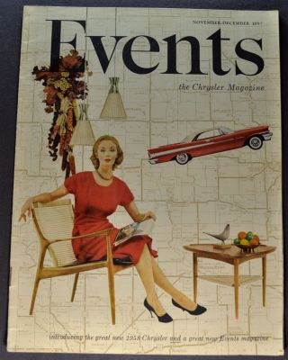 1958 Chrysler Events Intro Brochure Windsor Yorker Imperial Saratoga Orig 58