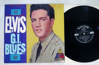 Ost (elvis Presley) G.  I.  Blues Victor Shp - 5133 Japan Flipback Cover Vinyl Lp