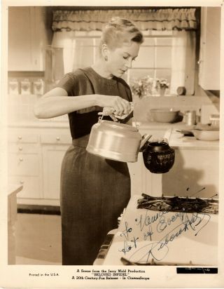 British Actress Deborah Kerr,  Rare Signed Vintage Photo Still.