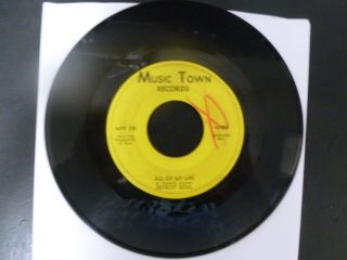 Detroit Soul All Of My Life/mister Hip Music Town 7 " 45rpm Rare Northern Soul