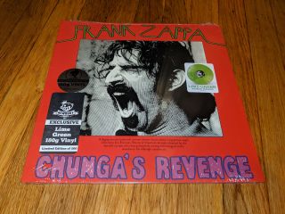 Frank Zappa Chunga’s Revenge Newbury Comics Lime Green 180g Vinyl Lp