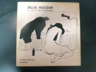 Billie Holiday At Jazz At The Philharmonic 10 " Lp Vg,  Ds Martin Cover