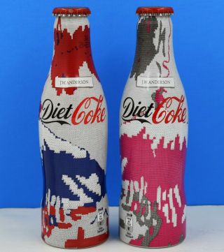 Full 2015 Set Of 2 Designer J W Anderson Aluminum Coca Cola Bottle Coke U.  K.