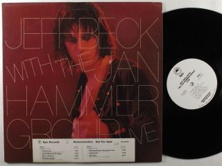 Jeff Beck With The Jan Hammer Group: Live Epic Lp Nm Wlp