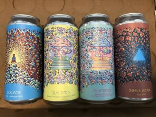 4 Pack Cans Hudson Valley Brewery Solace Simulacra Glycerin Variants Monkish