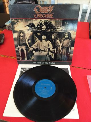 Ozzy Osbourne “ No Rest For The Wicked” Rare Sony Pressing