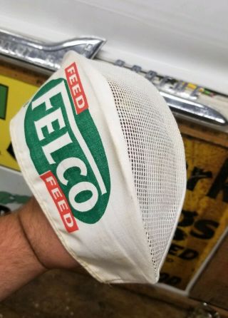 Vintage Felco Feed Advertising Hat Cap - General Store Cloth Classy Hat