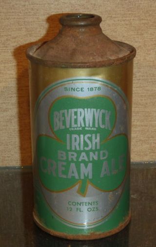 Beverwyck Irish Brand Cream Ale,  Irtp Low - Pro Cone Top Beer Can,  Albany Ny